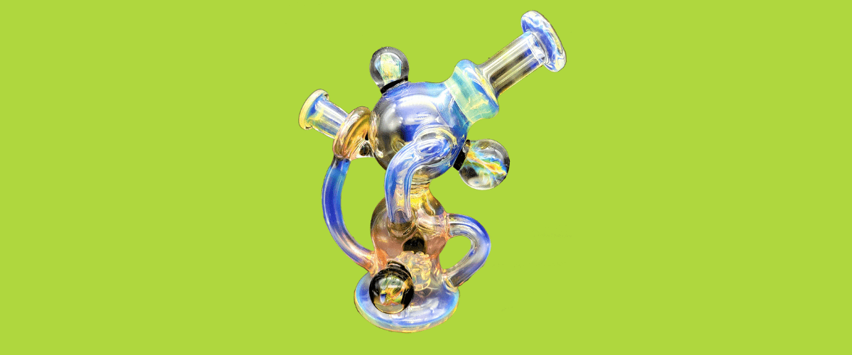 Colorful Recycler bong
